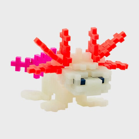 Plus Plus -  Axolotl - 100 pcs - Glow In The Dark
