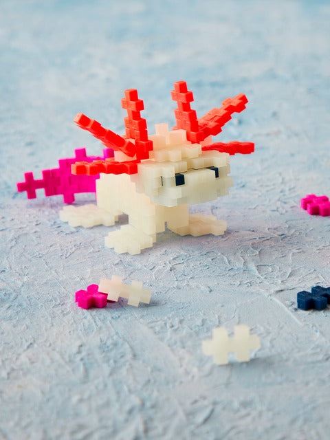 Plus Plus -  Axolotl - 100 pcs - Glow In The Dark
