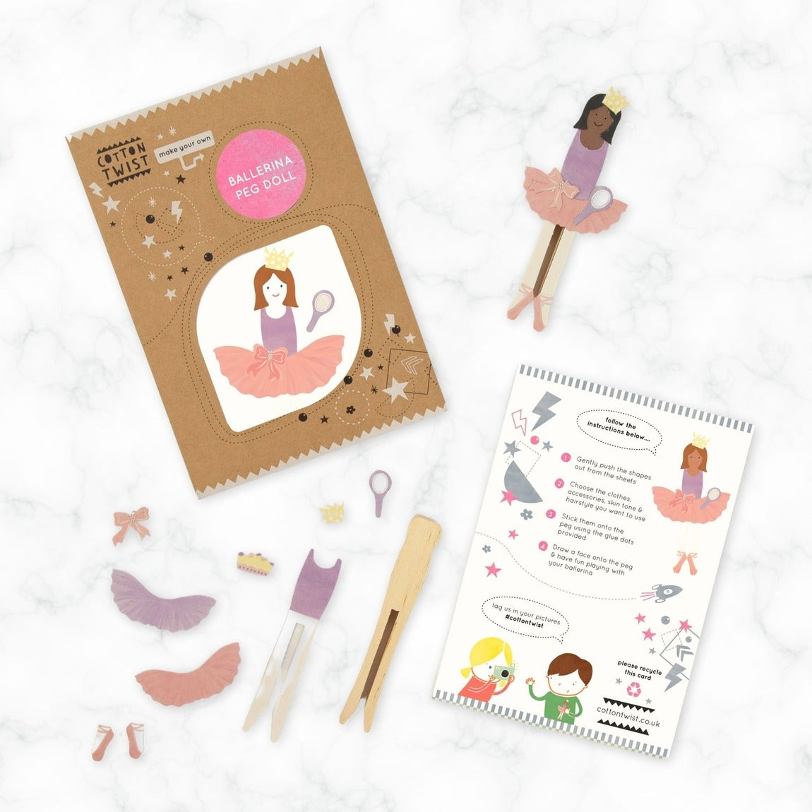 Cotton Twist - Make Your Own Ballerina Peg Doll